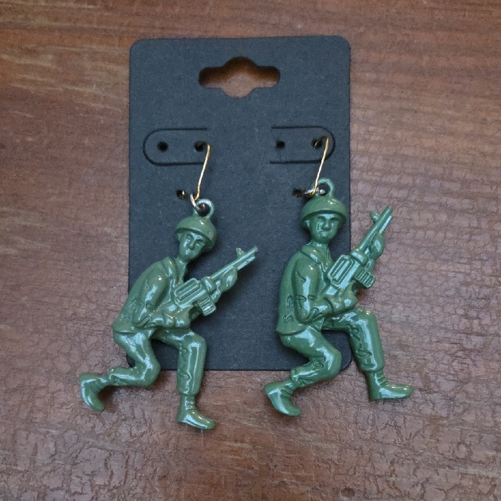 Army Man Earrings